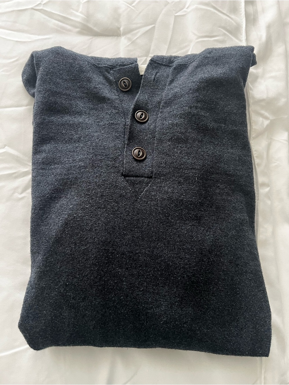 Linksoul Men's Hooded Zip-Placket Sweater in Dark Navy - Picture 6 of 6